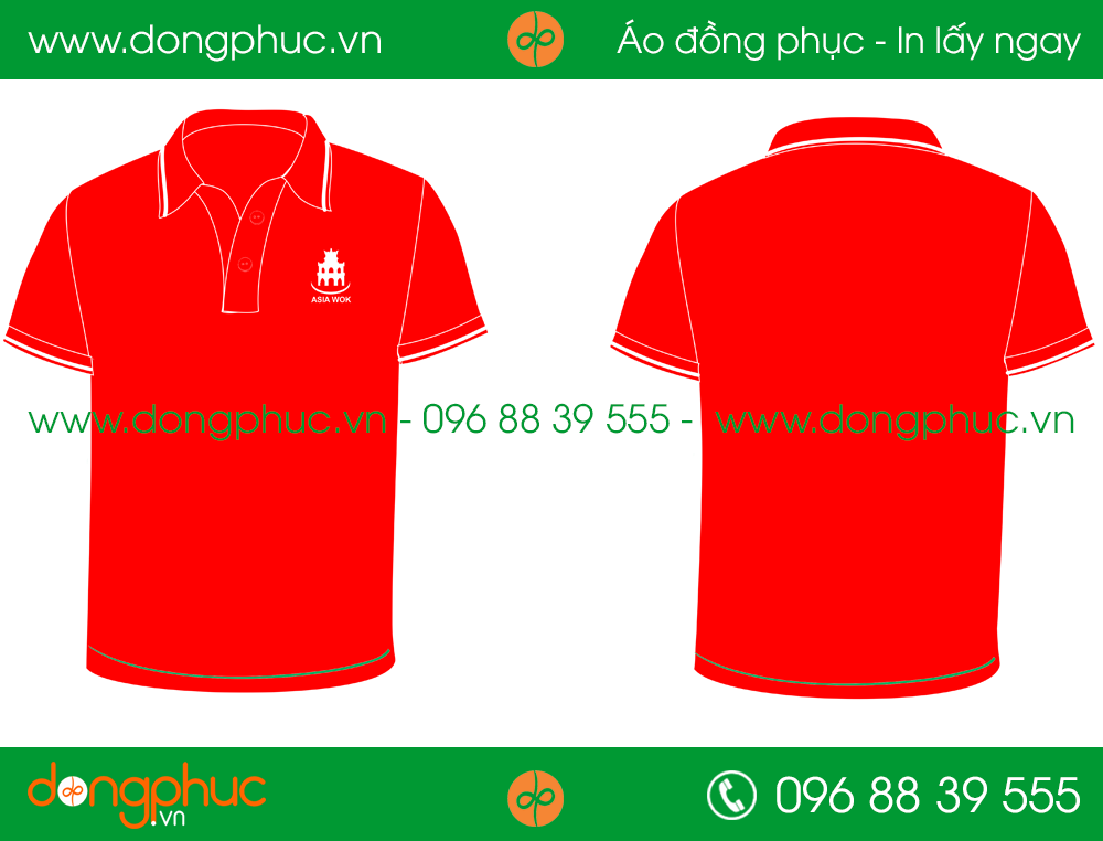 Áo phông đồng phục công ty ASIA WOK